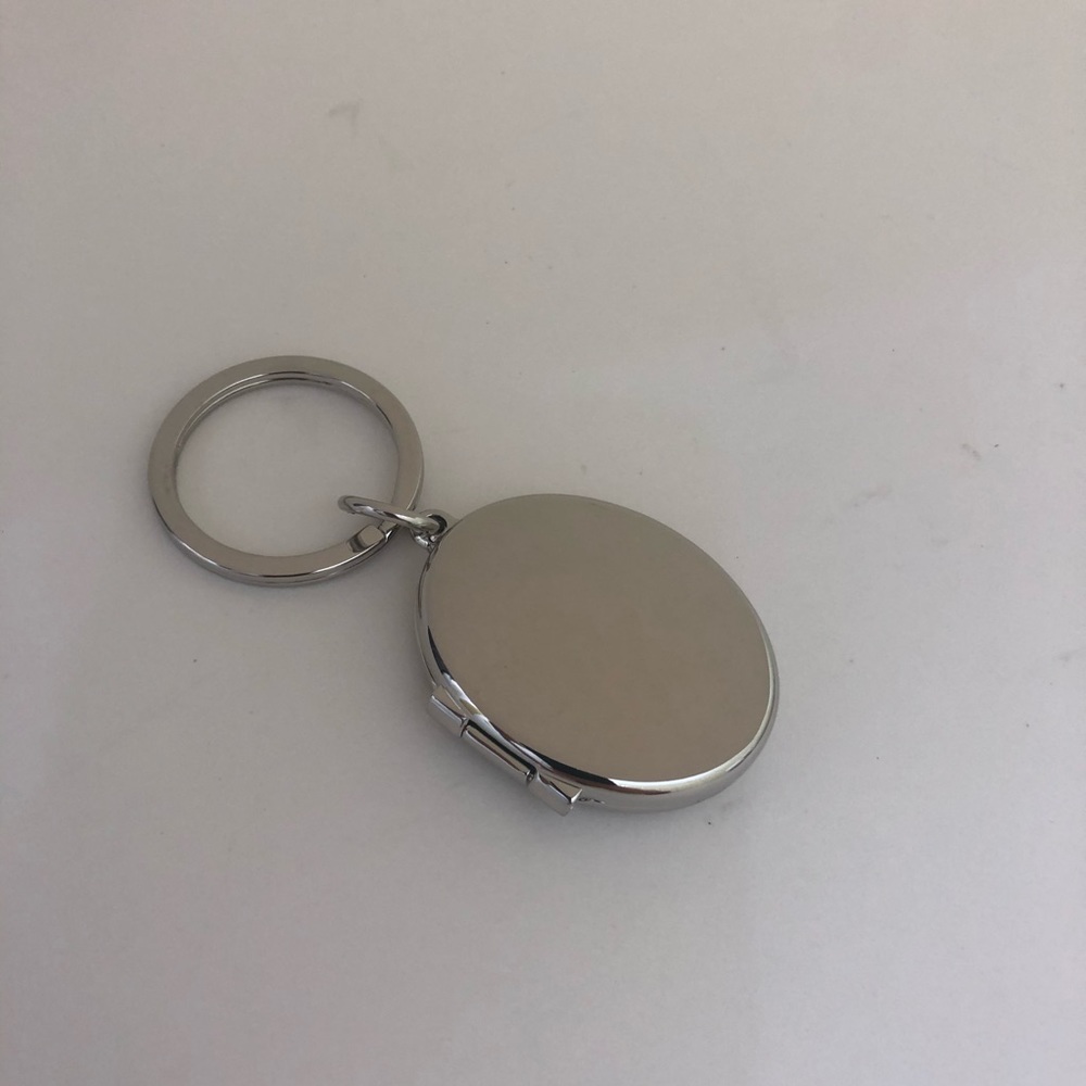 Silver Locket Keychain